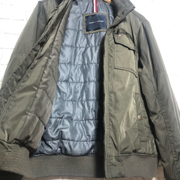 Men's filled Performance Bomber green Jacket M - Picture 13 of 16